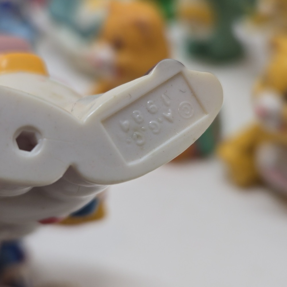 Vintage 80s Care Bears Lot of 18 Mini Figures AGC Hong Kong Rare Toy PVC 2inch - Picture 6 of 7